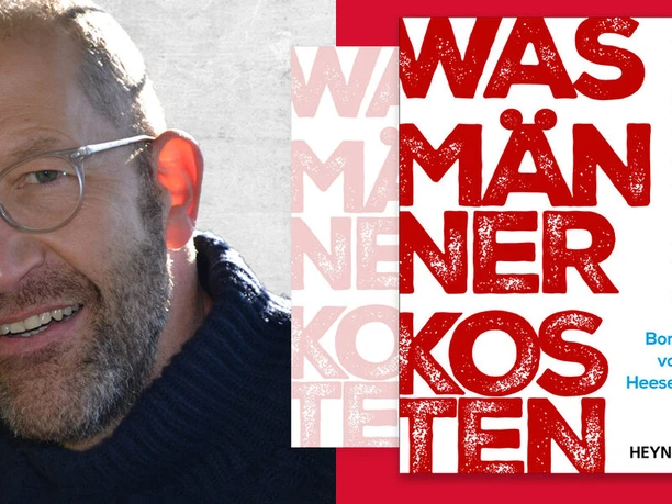Boris von Heesen neben seinem Buch.