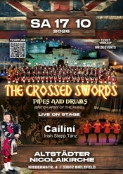 A British military lead international pipe band