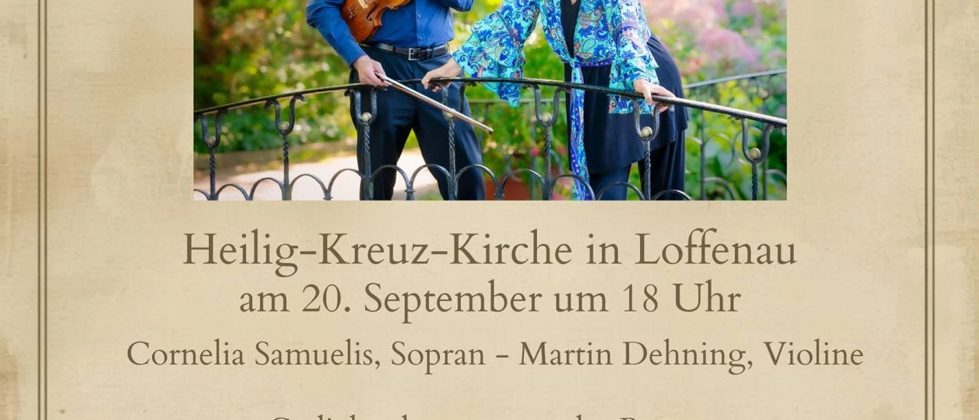 Duo Expressionen Cornelia Samuelis, Sopran - Martin Dehning, Violine