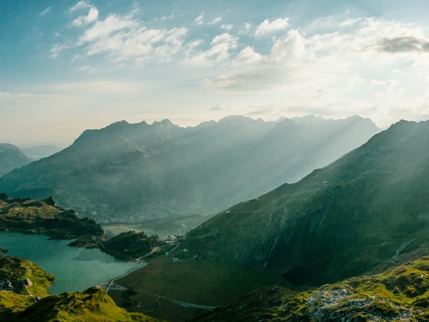 Aussicht auf den Trübsee in Engelberg