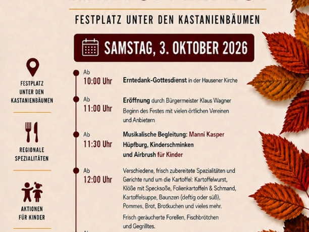 Plakat Hausener Kartoffelfest