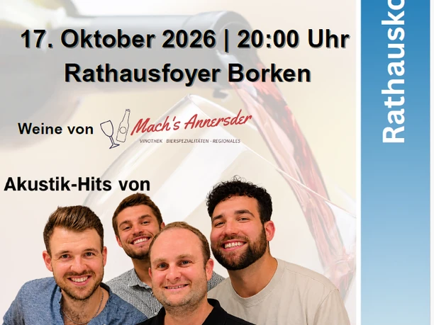 Plakat Musik und Wein