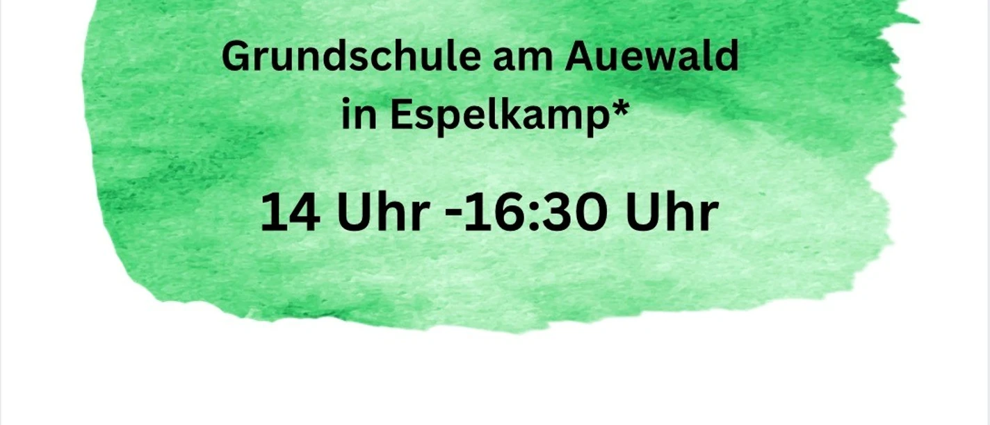Second-Hand-Basar Flyer für den Second-Hand-Basar in Espelkamp am 14. November 2026 von 14 bis 16:30 Uhr.