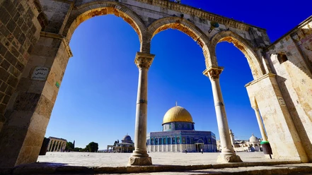 Blick auf den Felsendom in Jerusalem