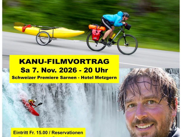 Plakat Kanufilmvortrag 2026 Sarnen