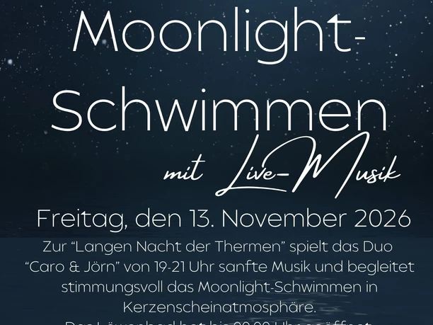 Plakat Moonlight mit Live Musik 13.11.2026