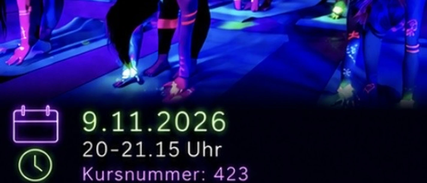 Pilates meets Glow in the Dark, Pilates mal anders!