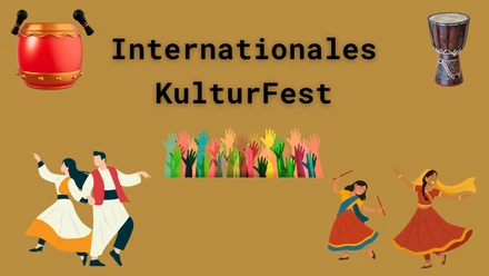 Darstellungen unterschiedlicher Kulturen, um die Vielfalt beim Internationalen Kulturfest zu zeigen