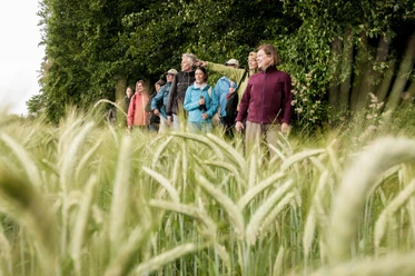 Wandergruppe auf dem 'Weg für Genießer' Wandergruppe auf dem "Weg für Genießer"