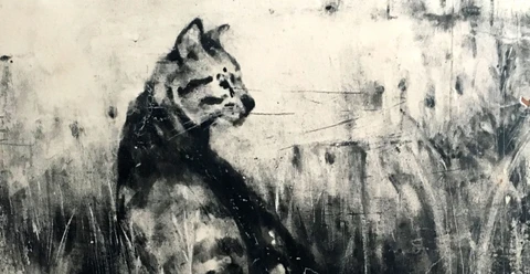 Tondruck Tondruck mit dem Motiv einer Katze