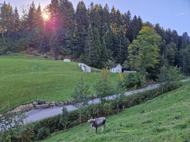 Blick zum Arm- und Fussbad und der Wallfahrtskapelle Blick zum Arm- und Fussbad und der Wallfahrtskapelle