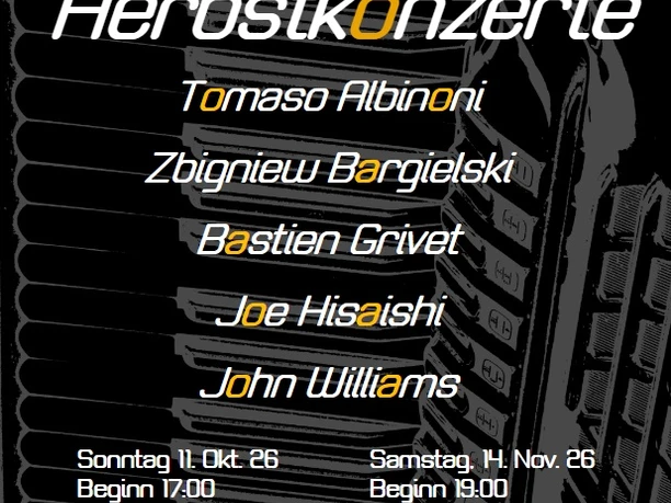 Flyer Herbstkonzerte Harmonika Harmonie