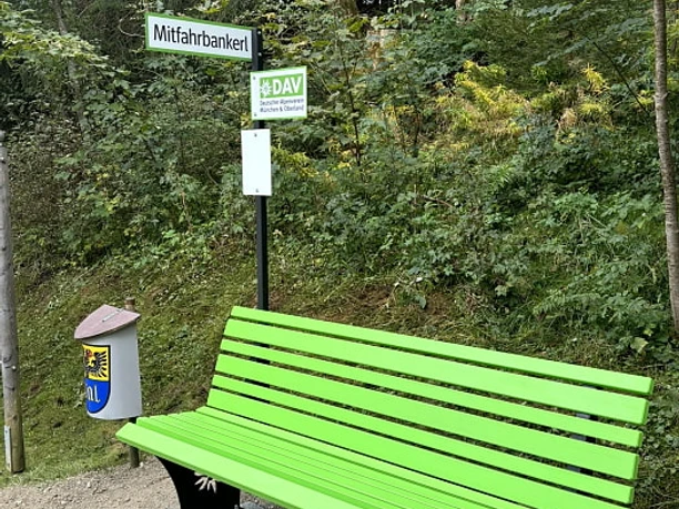 DAV Mitfahrbankerl_Ettaler Sattel_©Franziska Loth