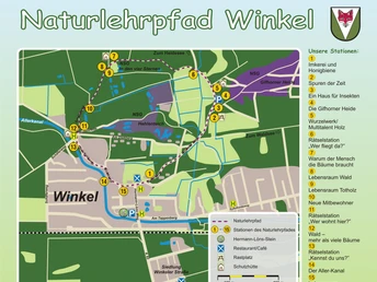 Lageplan Naturlehrpfad Gifhorn-Winkel Lageplan Naturlehrpfad Gifhorn-Winkel