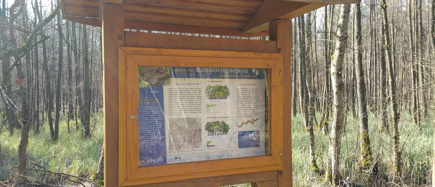 Presentatiebord op het Allerauen avonturenpad