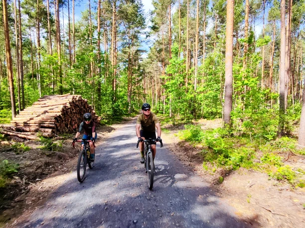 Entspanntes Graveln im Friedewald Richtung Heidehof