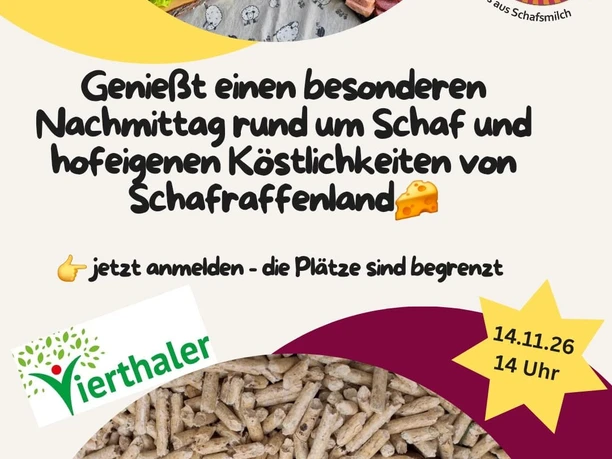 Käseseminar 14.11.2026 in Sasbachwalden mit Schafraffenland Käseseminar 14.11.2026 in Sasbachwalden mit Schafraffenland