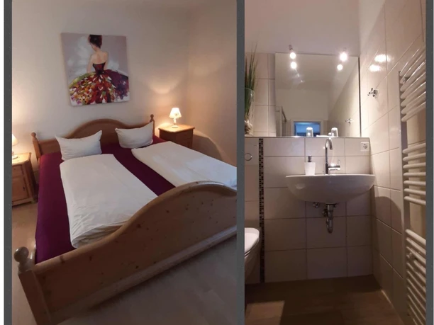 Hotel-Pension Fiesenmädel Bad und Schlafbereich (2).jpg