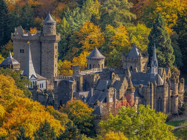 Löwenburg Herbst 2024 Nahaufnahme Löwenburg Herbst 2024 Nahaufnahme