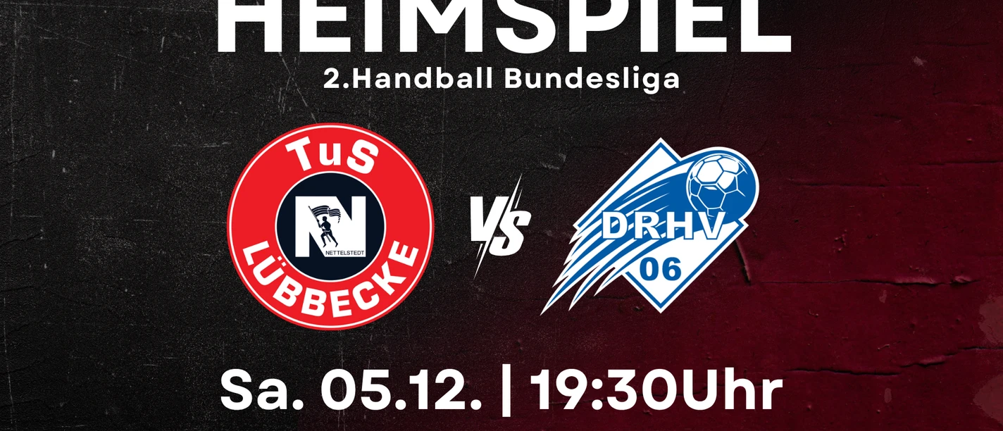 TuS N-Lübbecke vs. Dessau-Roßlauer HV 06 2. Handball Bundesliga: TuS N-Lübbecke gegen Dessau-Roßlauer HV 06 am 05.12. um 19:30 Uhr.