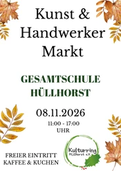 Kunsthandwerkermarkt Kulturring Hüllhorst 2026