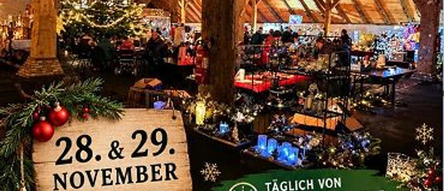 Weihnachtsmarkt Upleward Plakat zum Weihnachtsmarkt in Upleward im Ohlingshof am 28. und 29. November, 11 bis 17 Uhr.