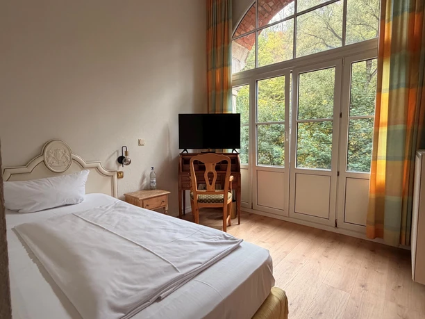 Hotel Bodeblick i Treseburg – Dobbeltværelse Hotel Bodeblick i Treseburg – Dobbeltværelse