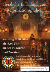 Herzliche Einladung zum Reformationsglühen!