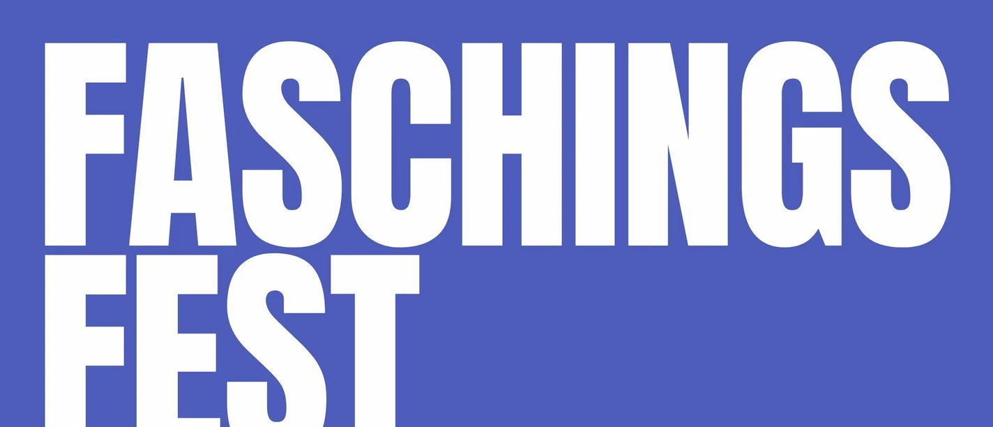 Faschingsfest-Beer-Grafik. Blaue Grafik: Faschingsfest für Kinder am 08.02.2027, 15 bis 17 Uhr, Tanzschule Beer.