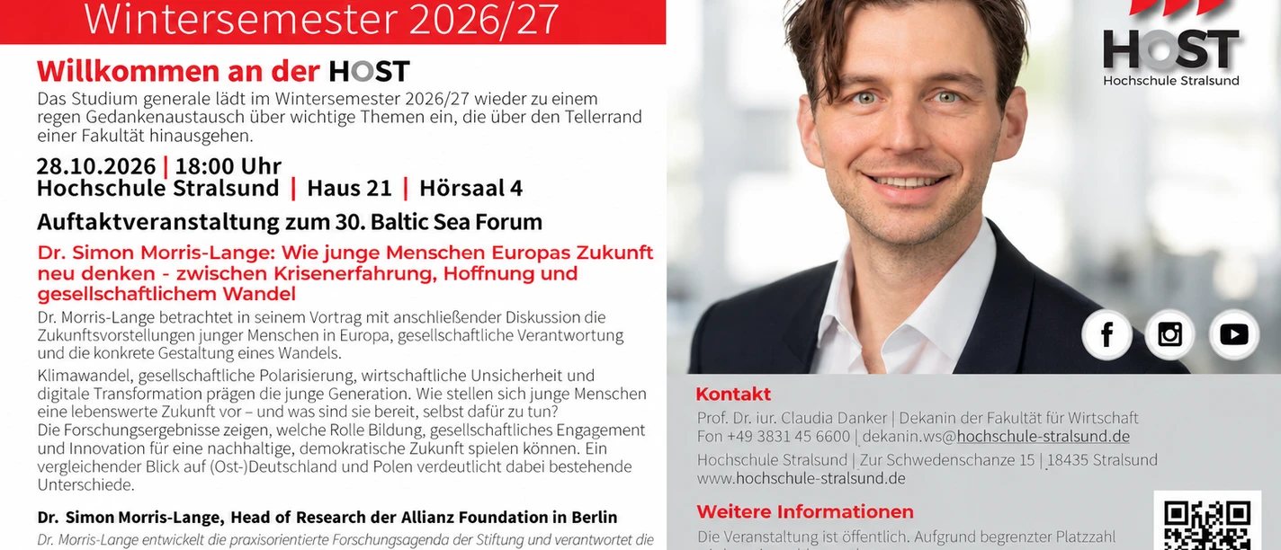 Studium generale_ Auftaktveranstaltung der HOST Studium generale_ Auftaktveranstaltung der HOST