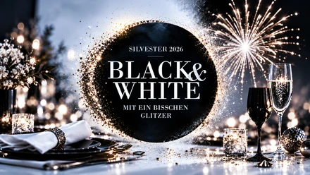 Silvester: Black & White mit ein bisschen Glitzer