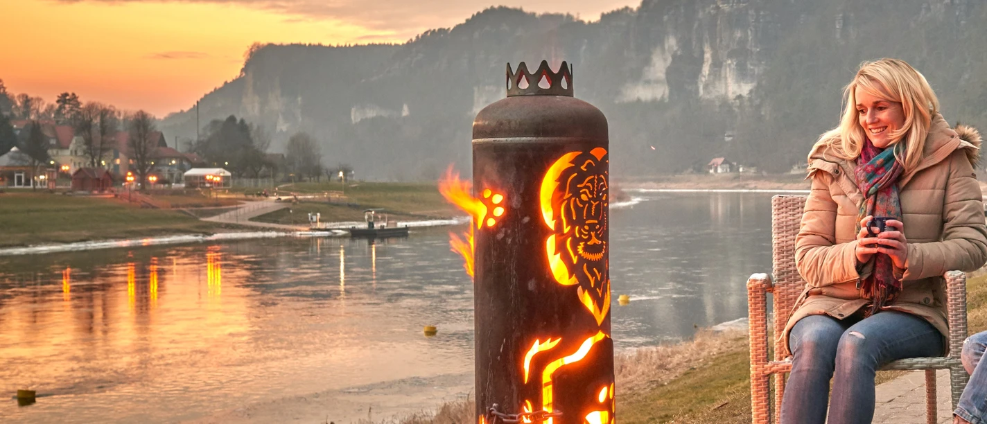 Felsenglühen Kurort Rathen Felsenglühen Kurort Rathen