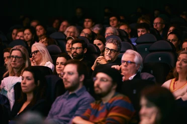 FILM FESTIVAL COLOGNE An engrossed audience in the theater during the Cologne Film Festival awards ceremony