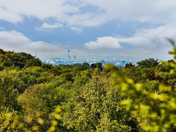 Panorama-Radwege Balkantrasse - Blick ins Rheintal©Patrick Gawandtka Panorama-Radwege Balkantrasse mit Blick ins Rheintal, bei Fahrtrichtung Remscheid nach Leverkusen Opladen