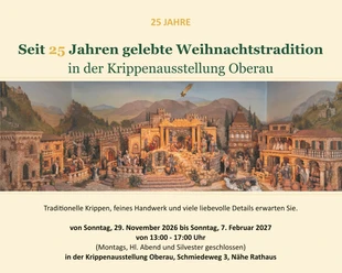 25 Jahre Krippenausstellung Oberau