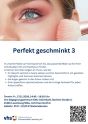 Plakat Perfekt geschminkt 3 LA.jpg VHS Kurs Perfekt geschminkt