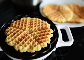 Waffeln im Waffeleisen