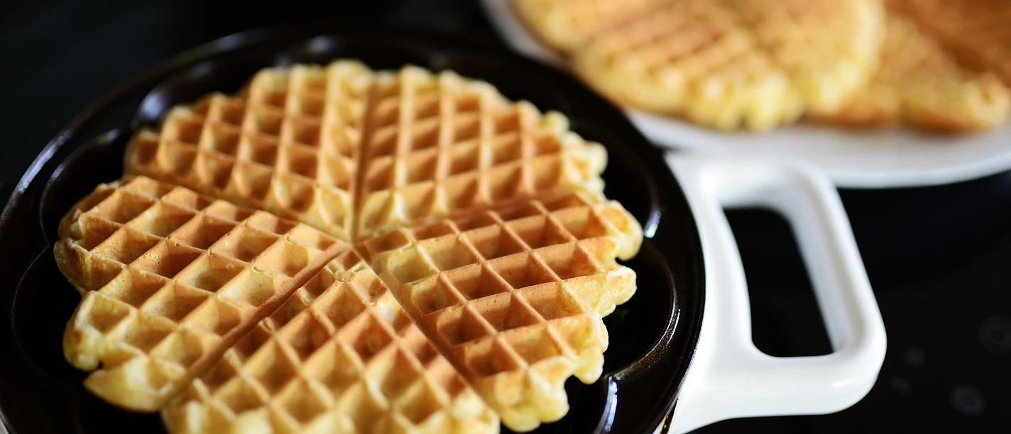 Waffeln im Waffeleisen Waffeln im Waffeleisen