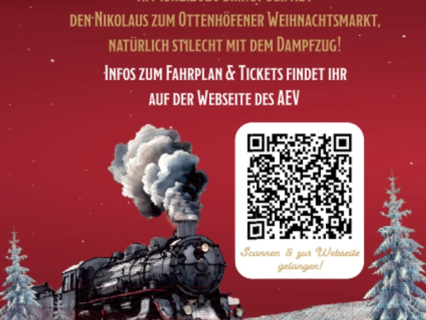 Adventsdampf für Achertal Homepage QR Code Adventsdampf für Achertal Homepage QR Code