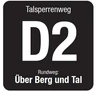 Markierungszeichen Talsperrenweg D2 Markierungszeichen Talsperrenweg D2