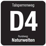 Markierungszeichen Talsperrenweg D4 Markierungszeichen Talsperrenweg D4
