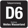 Markierungszeichen Talsperrenweg D6 Markierungszeichen Talsperrenweg D6
