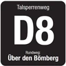 Markierungszeichen Talsperrenweg D8 Markierungszeichen Talsperrenweg D8