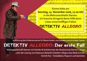 Flyer Detektiv Allegro vorne