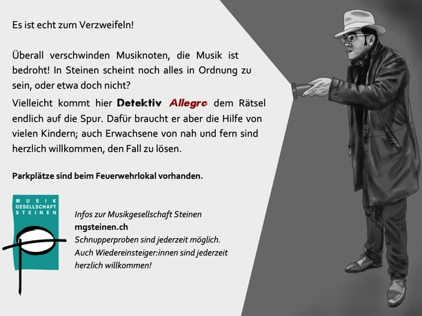 Flyer Detektiv Allegro hinten Flyer Detektiv Allegro hinten