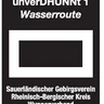 Markierungszeichen unverDHUENNT Wasserroute Markierungszeichen unverDHUENNT Wasserroute