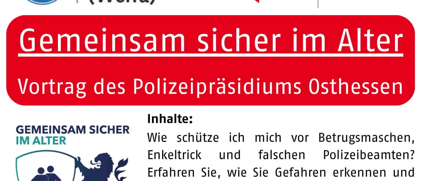 Gemeinsam sicher im Alter Gemeinsam sicher im Alter