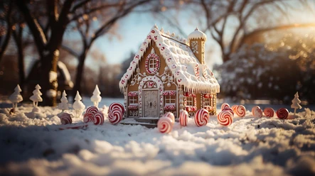 Gingerbread House | Sample image, AI-generated