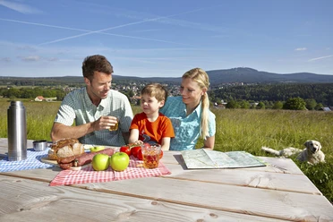Picknick mit der Familie