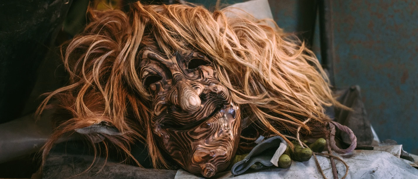 Enzilochmannen in Willisau Maske eines Enzilochmannes